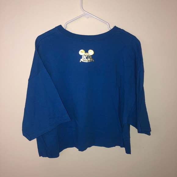 Disneyland 50th Graphic Cropped Tee Shirt - Picture 3 of 4